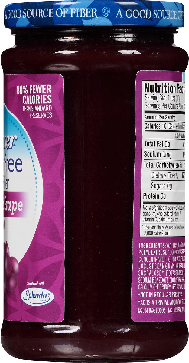 slide 6 of 7, Polaner Sugar Free Concord Grape Jam 13.5 oz, 13.5 oz