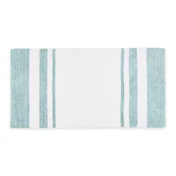 Madison Park Spa - Cotton Reversible Bath Rug - Aqua