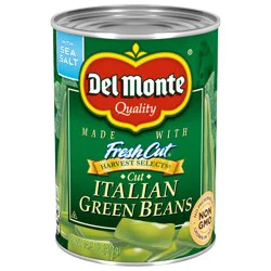 Del Monte Harvest Selects Cut Italian Green Beans, 14.5 oz Can