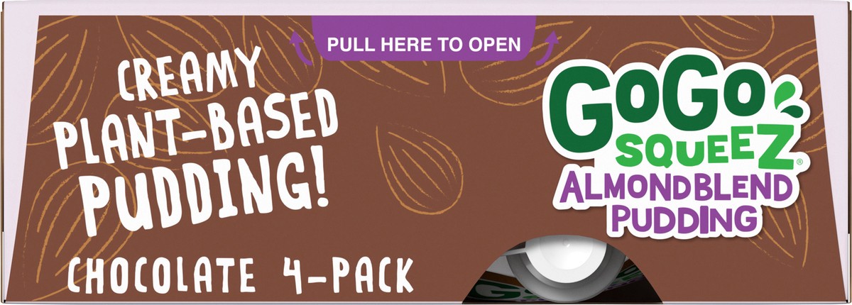 slide 7 of 7, GoGo Squeez 4 Pack Chocolate Almond Blend Pudding 4 ea, 4 ct