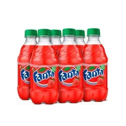 Fanta Strawberry Soda Pop Soft Drink Bottles, 12 fl oz, 6 Pack