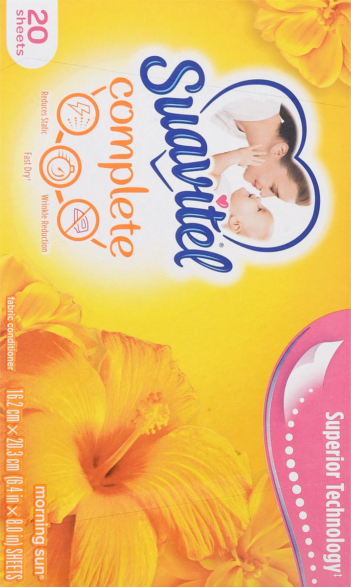 slide 8 of 11, Suavitel Fabric Conditioner Dryer Sheets Morning Sun, 20 ct