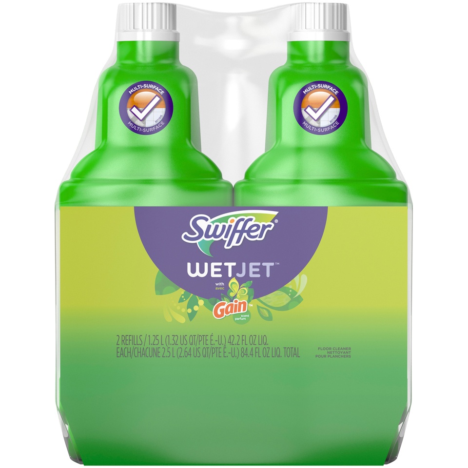 slide 2 of 2, Swiffer WetJet Multi-Purpose Cleaner, 2 ct; 42.2 fl oz