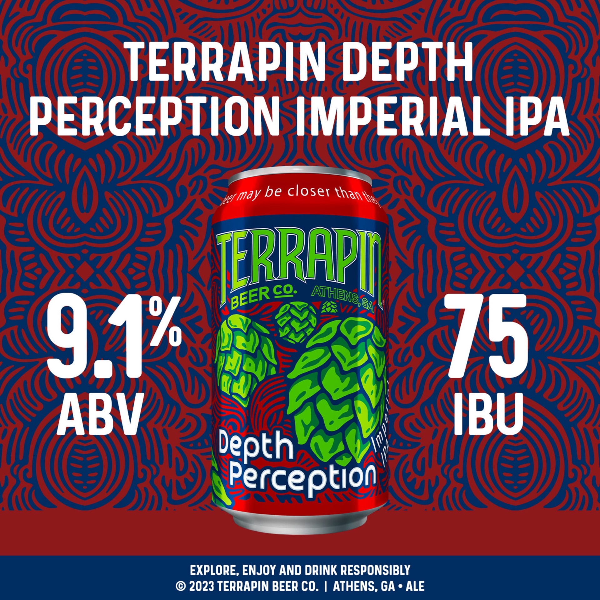 slide 4 of 6, Depth Perception Craft Beer, 19 fl oz Aluminum Can, 9.1% ABV, 19.2 fl oz