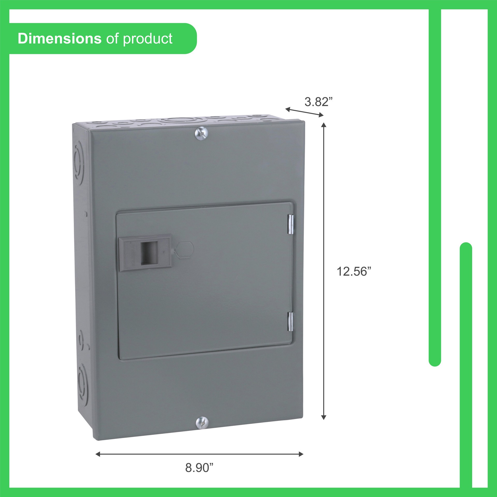 slide 2 of 2, Square D 100 -Amp 8 -Spaces 16 -Circuit Indoor Main Lug Load Center, 1 ct