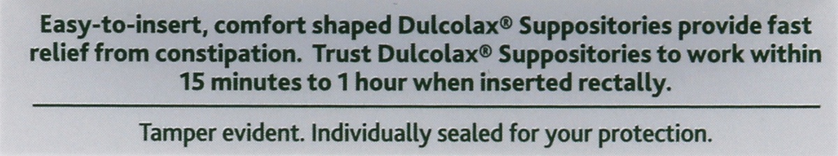 slide 2 of 6, Dulcolax Fast Relief Medicated Laxative Comfort Shaped Suppositories, 4 ct