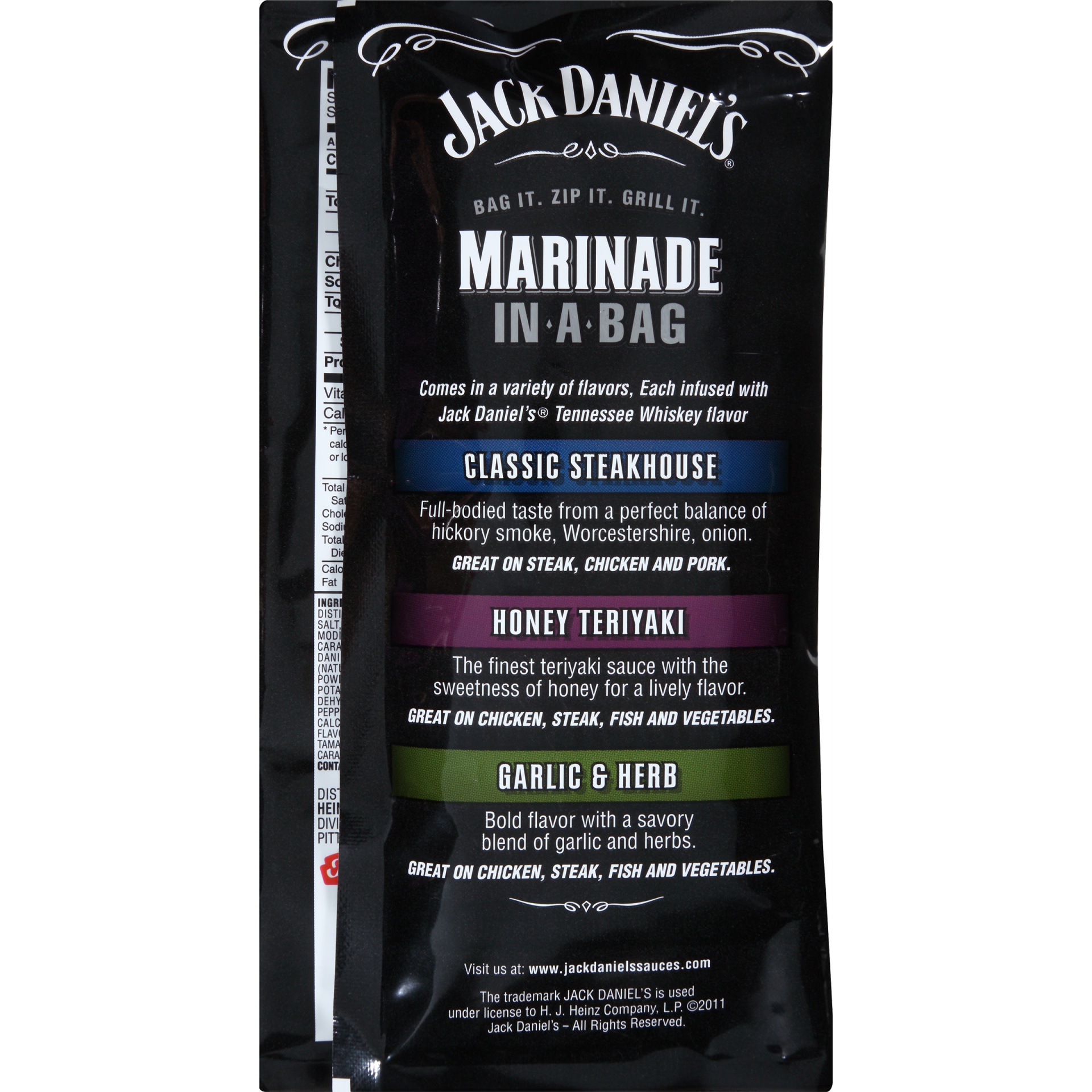 slide 2 of 2, Jack Daniel's Marinade In-A-Bag Smoky Mesquite Liquid Marinade, 12 oz