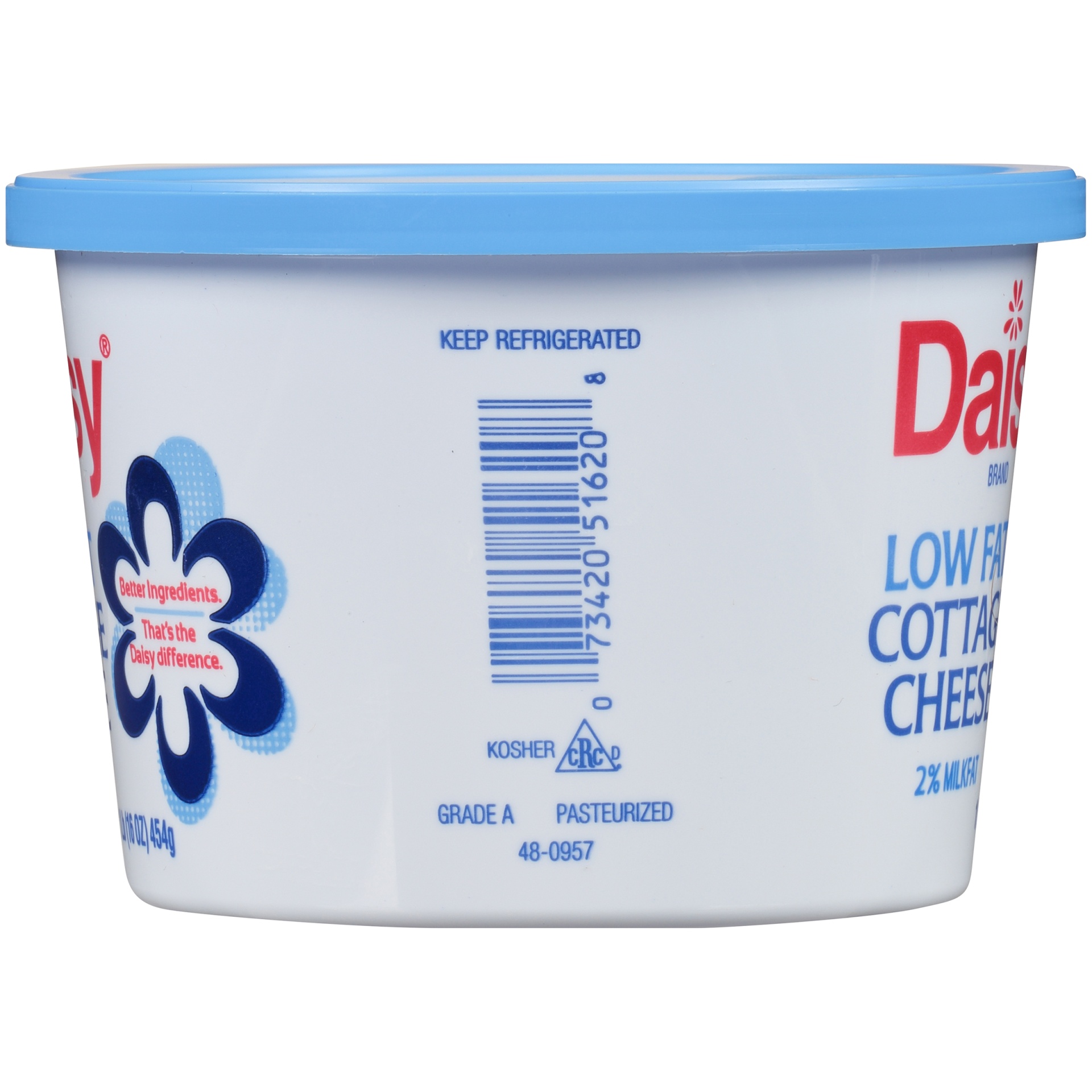 slide 3 of 8, Daisy Cottage Cheese, Low Fat, Small Curd, 2% Milkfat, 16 oz