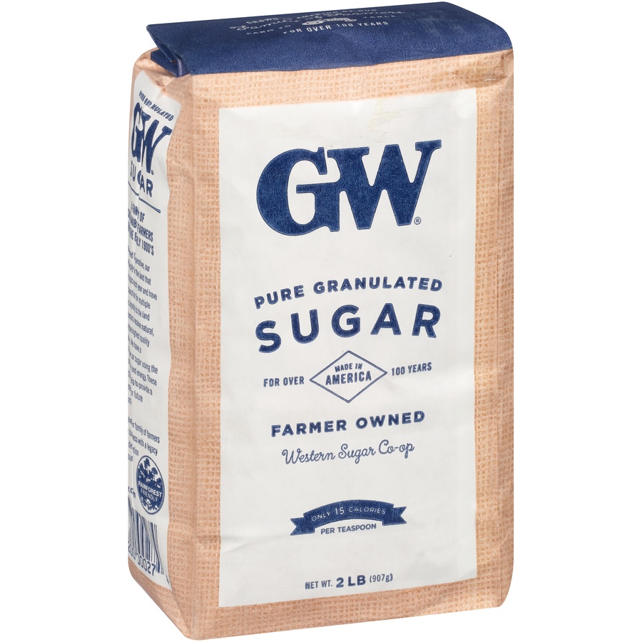 slide 2 of 8, GW Pure Granulated Sugar, 2 lb