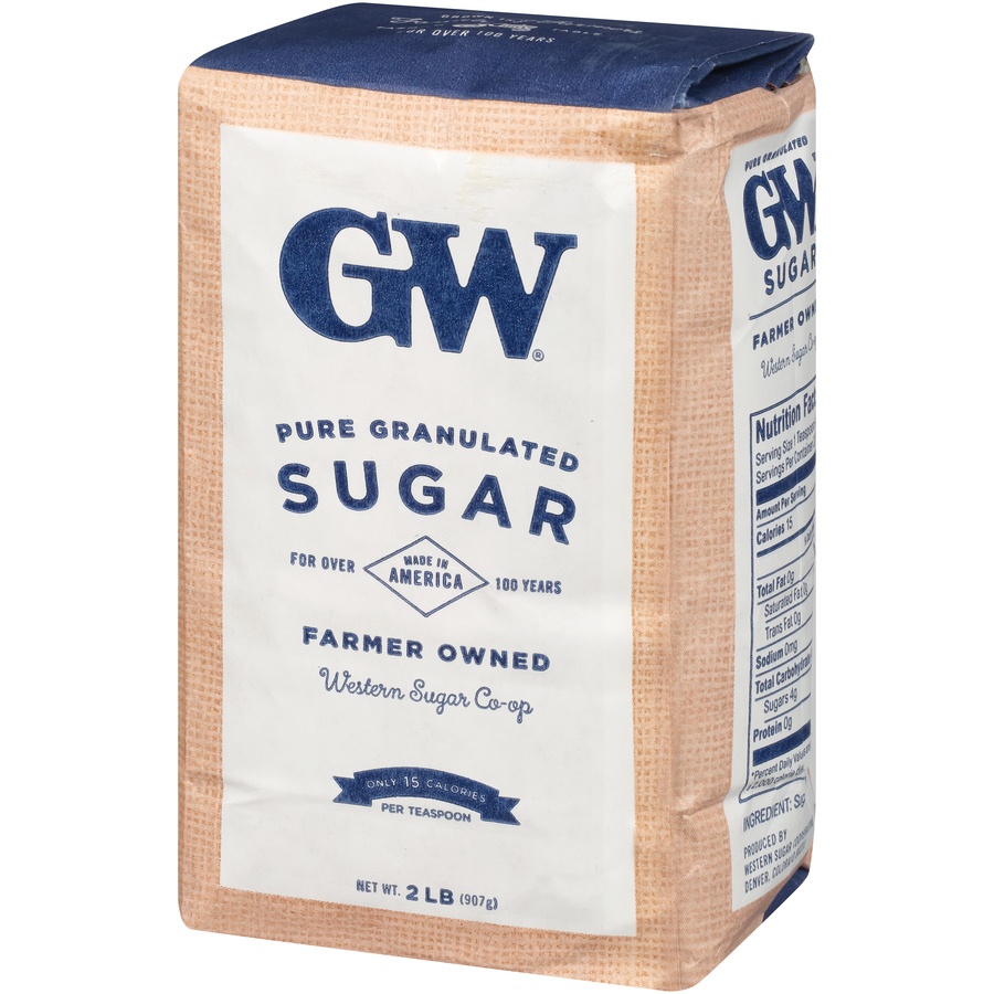 slide 3 of 8, GW Pure Granulated Sugar, 2 lb