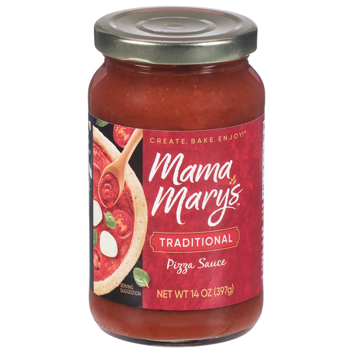 slide 1 of 2, Mama Mary's Pizza Sauce - 14 oz, 14 oz