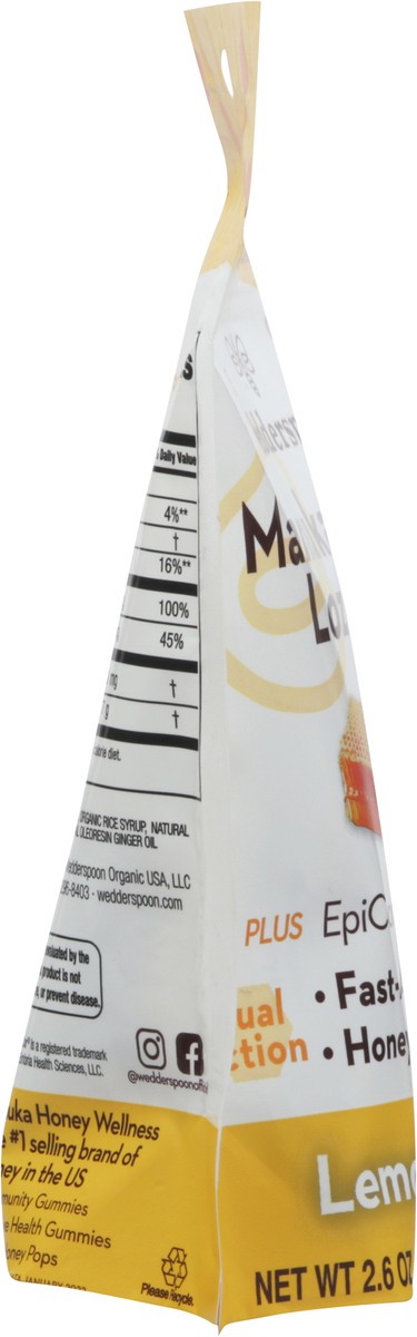 slide 7 of 9, Wedderspoon Lemon Ginger Lozenges, 2.6 oz