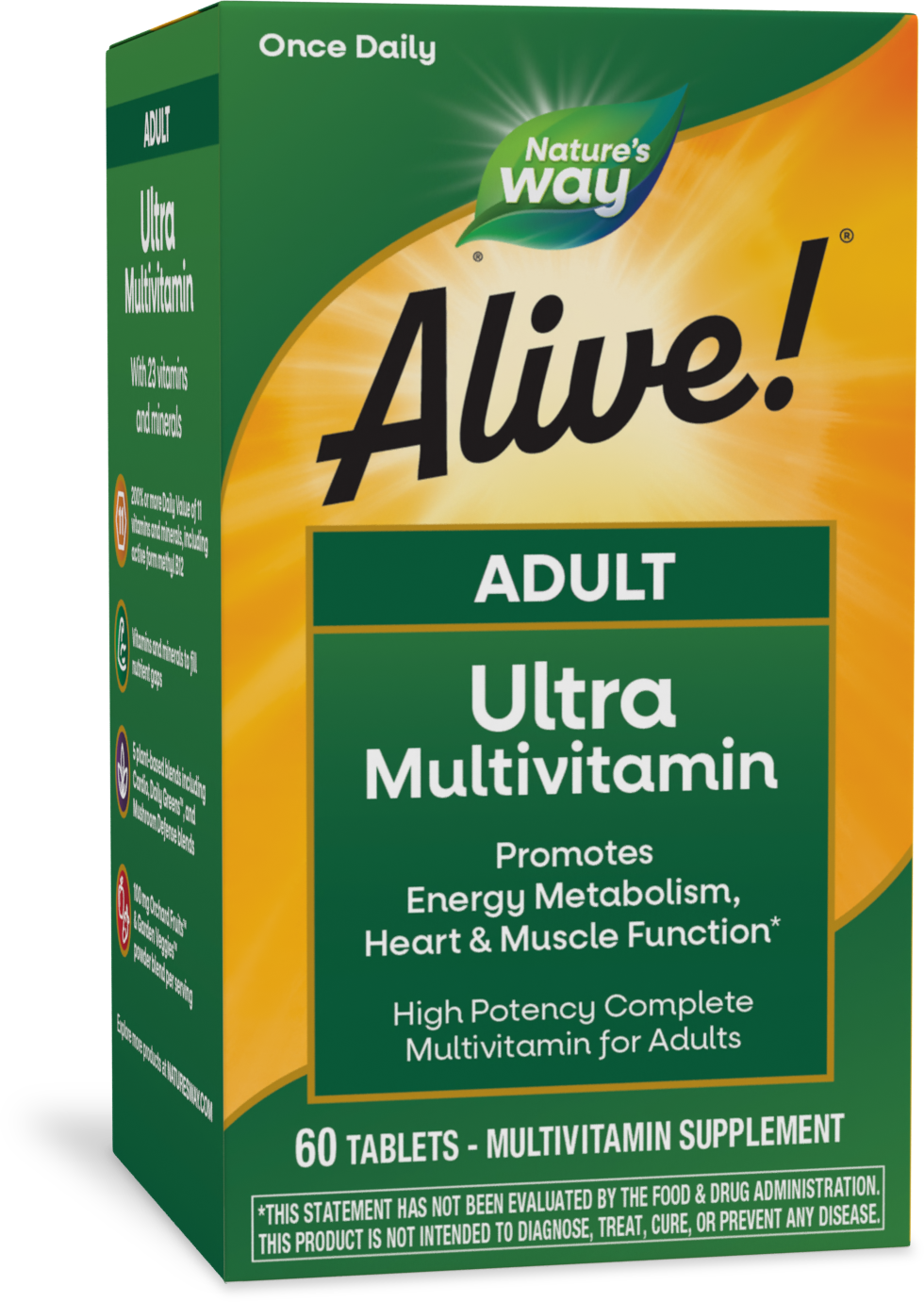 slide 1 of 9, Nature's Way Alive! Adult Ultra Multivitamin, 60 ct