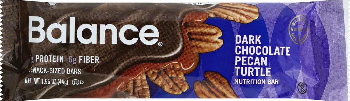 slide 5 of 5, Balance Bar Nutrition Bar, Dark Chocolate Pecan Turtle, Snack-Sized, 1.56 oz