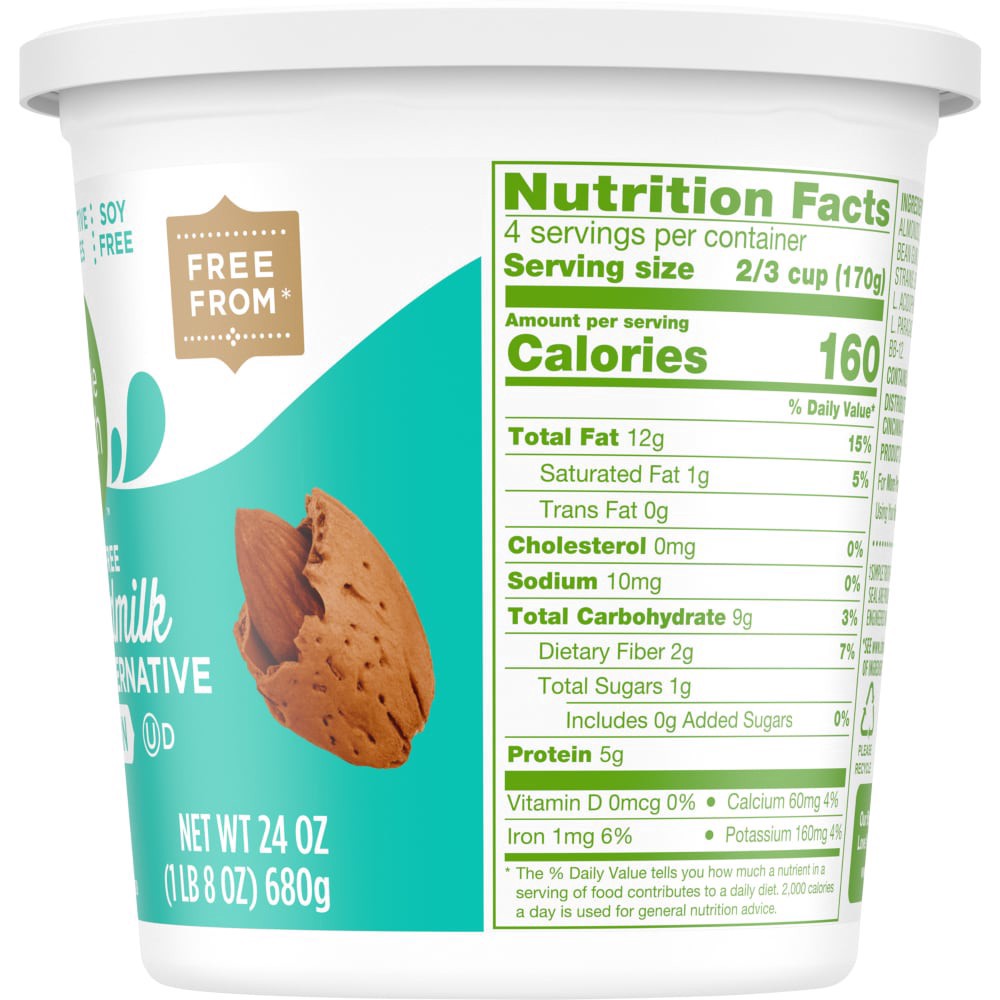 slide 2 of 5, Simple Truth Plain Almond Milk Yogurt - 20 oz, 20 oz