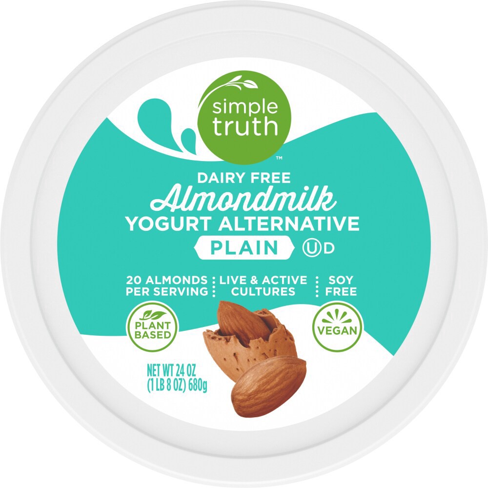 slide 3 of 5, Simple Truth Plain Almond Milk Yogurt - 20 oz, 20 oz