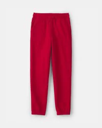 Oshkosh Kid Drawstring Knit Joggers - Red