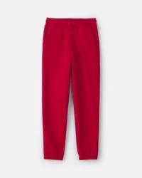 Oshkosh Kid Drawstring Knit Joggers - Red