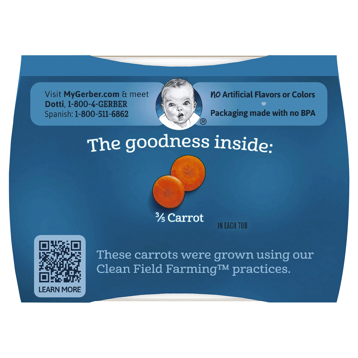 slide 2 of 3, Gerber 1st Foods Carrot, 2 ct; 2 oz