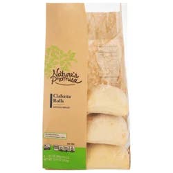 Nature's Promise Ciabatta Rolls - 4 ct