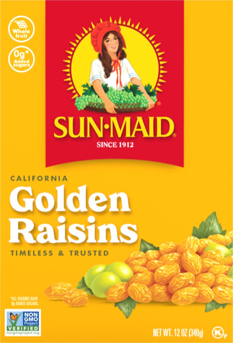 slide 8 of 10, Sun-Maid California Golden Raisins 12oz Bag in a Box, 12 oz