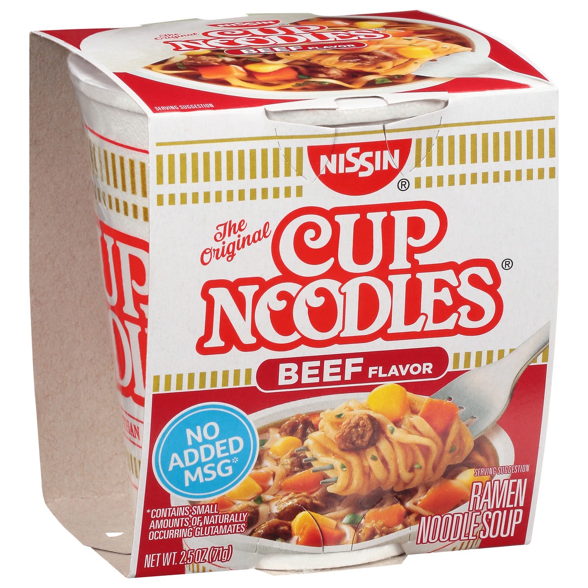 slide 6 of 14, Nissin Cup Noodles Ramen Beef Flavor Cup Noodles 2.5 oz, 2.5 oz