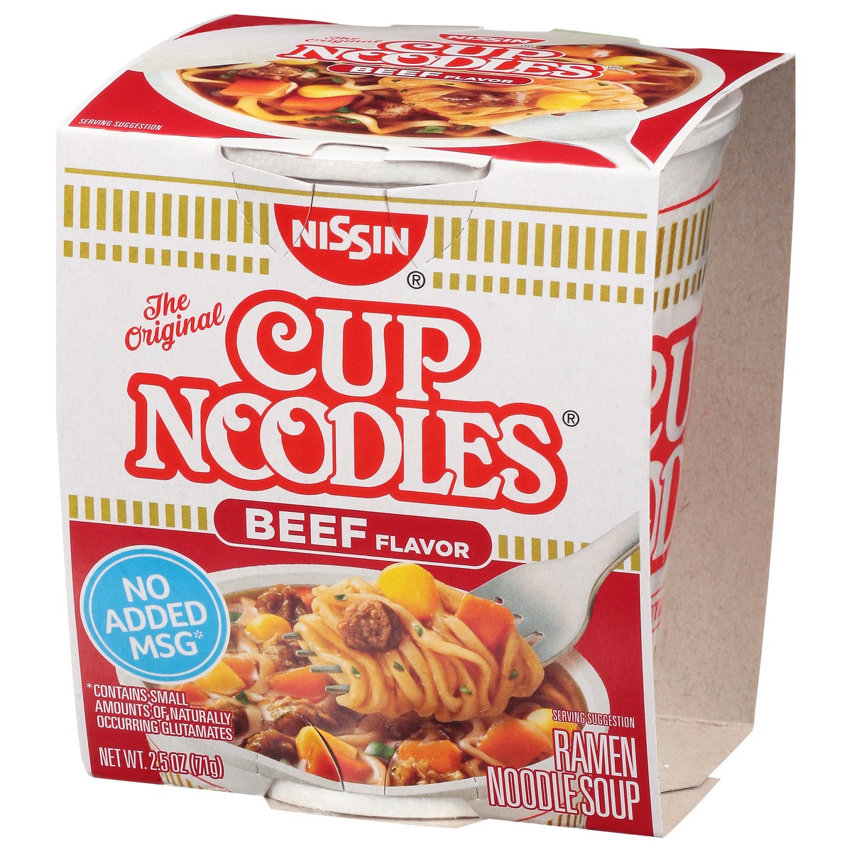 slide 3 of 14, Nissin Cup Noodles Ramen Beef Flavor Cup Noodles 2.5 oz, 2.5 oz