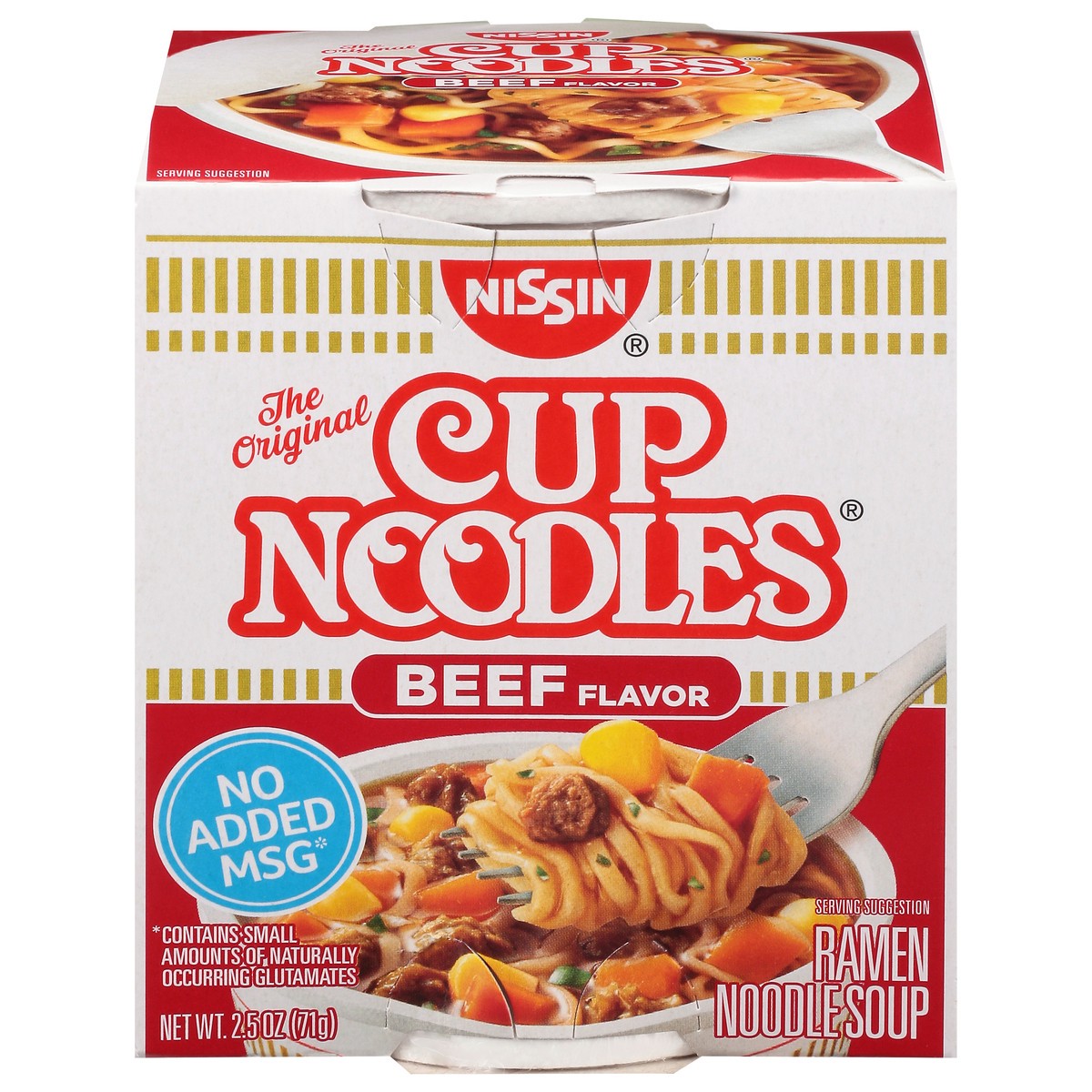 slide 11 of 14, Nissin Cup Noodles Ramen Beef Flavor Cup Noodles 2.5 oz, 2.5 oz