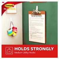 slide 16 of 29, Command Medium Hooks Mega Pack, White, 24 ct