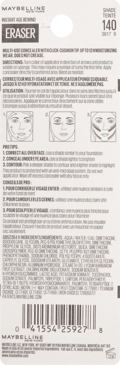 slide 5 of 9, Instant Age Rewind Multi-Use Dark Circles Concealer Medium to Full Coverage - 140 Honey - 0.2 fl oz, 0.2 fl oz