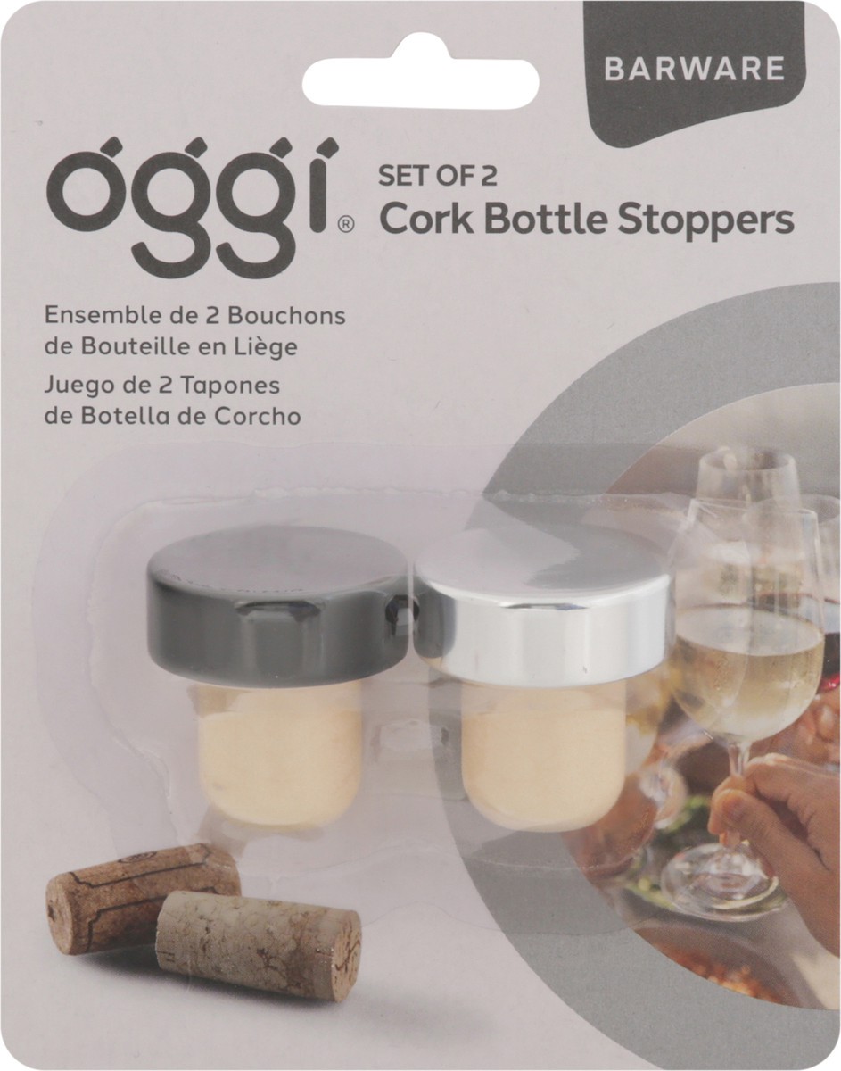 slide 10 of 11, Oggi Barware Cork Bottle Stoppers 2 ea, 1 ct