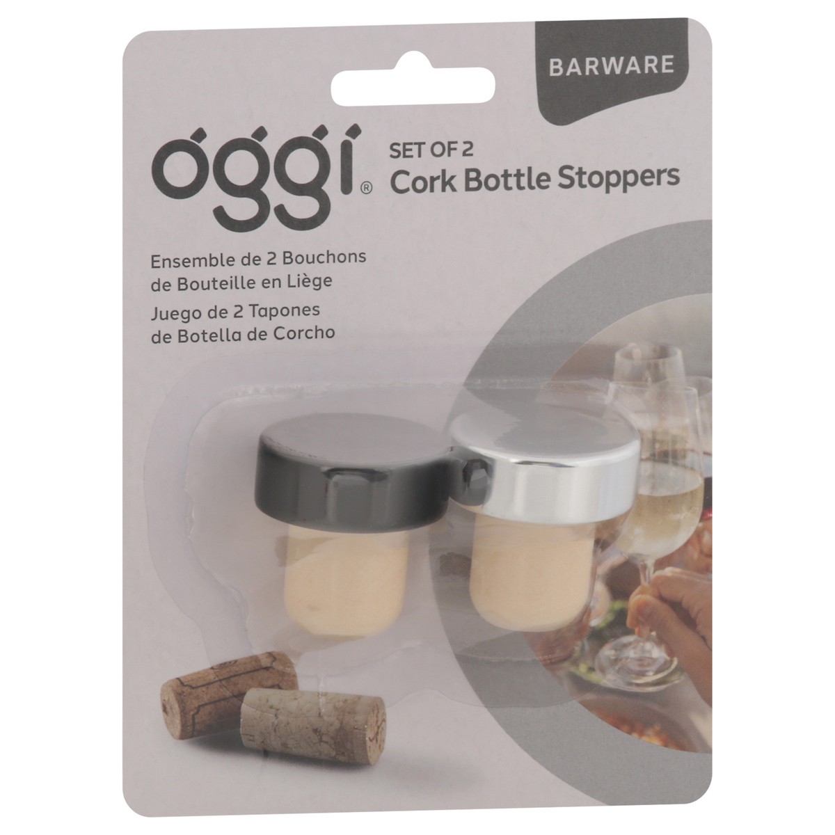 slide 7 of 11, Oggi Barware Cork Bottle Stoppers 2 ea, 1 ct