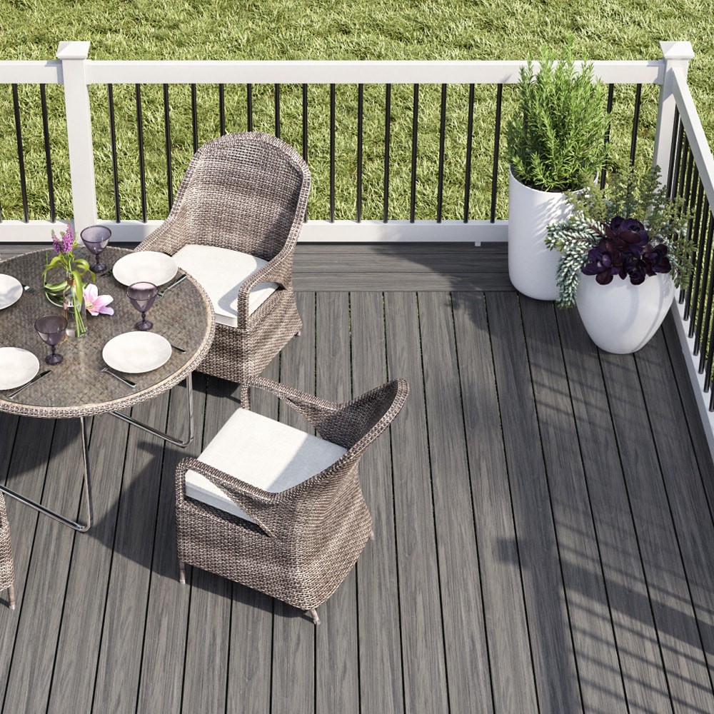 slide 2 of 4, Deckorators 3/4-in x 32-in Black Aluminum Round Deck baluster 10 - Pack, 1 ct