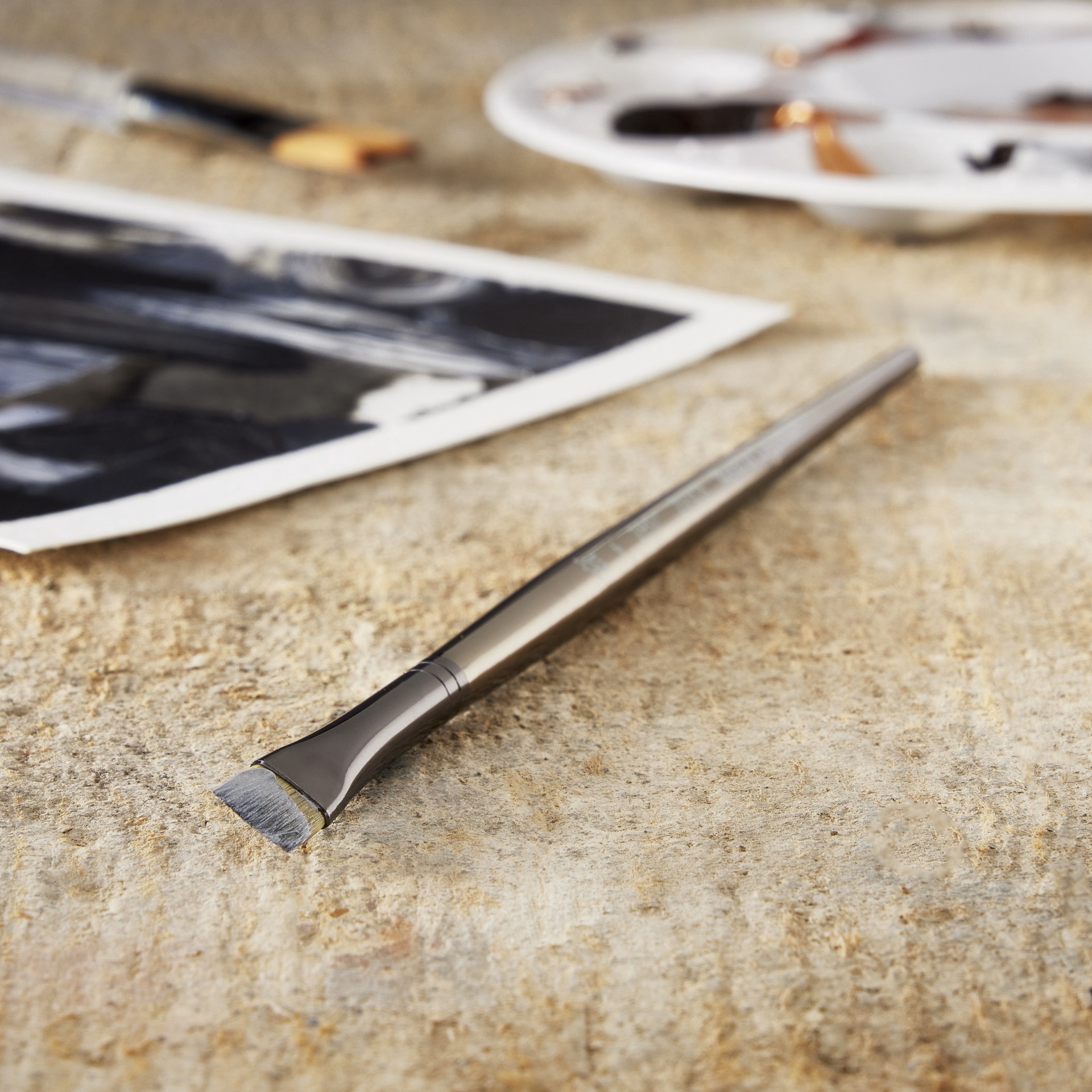 slide 3 of 3, Royal & Langnickel Zen Series 93 Short Handle Chisel Blender, 1 ct