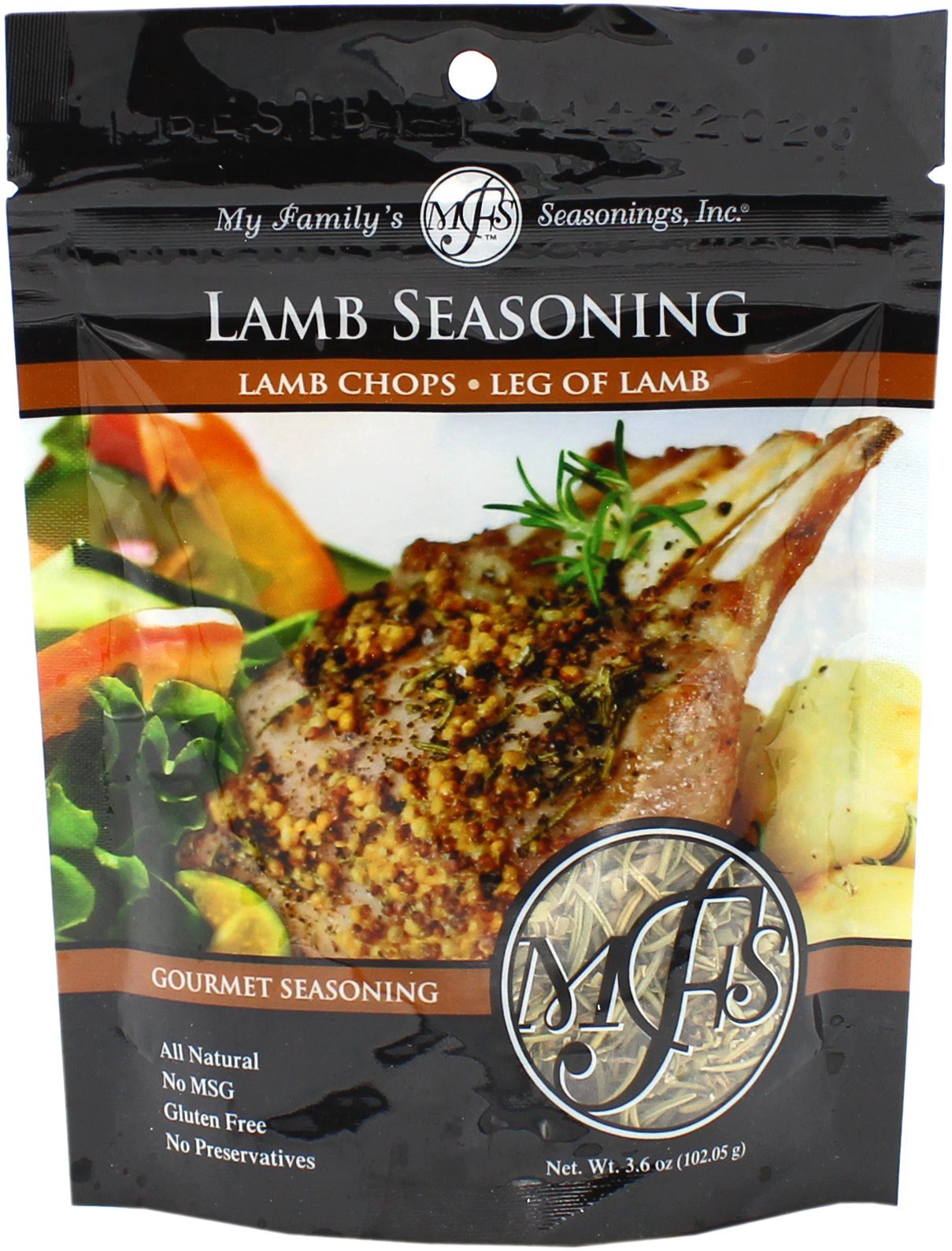 slide 1 of 1, My Family's Lamb Seasoning, 3.6 oz
