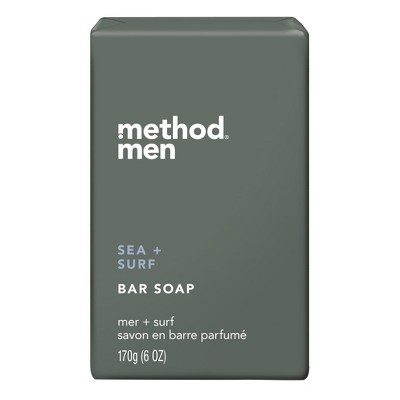 slide 1 of 2, method Men's Bar Soap Sea Surf, 6 oz