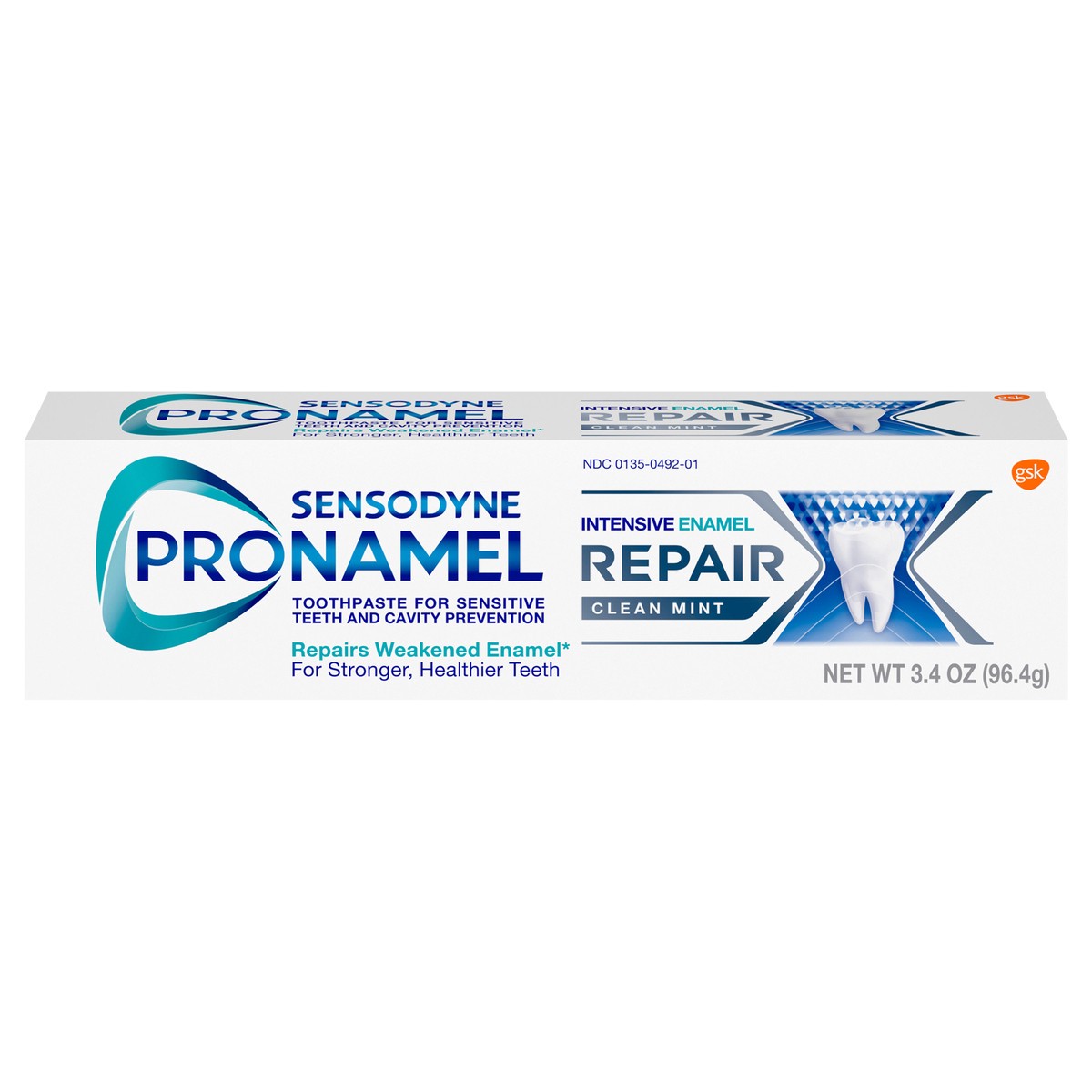 slide 1 of 8, Sensodyne Pronamel Intensive Enamel Repair Toothpaste for Sensitive Teeth, Clean Mint - 3.4 Ounces, 3.4 oz