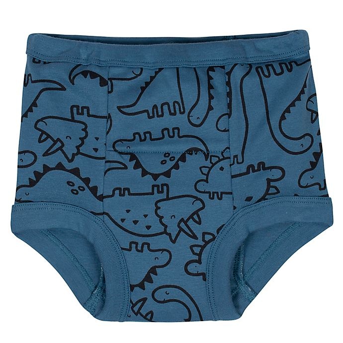 slide 2 of 3, Gerber Dinosaur Training Pants - Blue/Grey, 2 ct