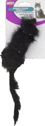 Spot Shaggy Plush Ferret Rattle & Catnip Cat Toy