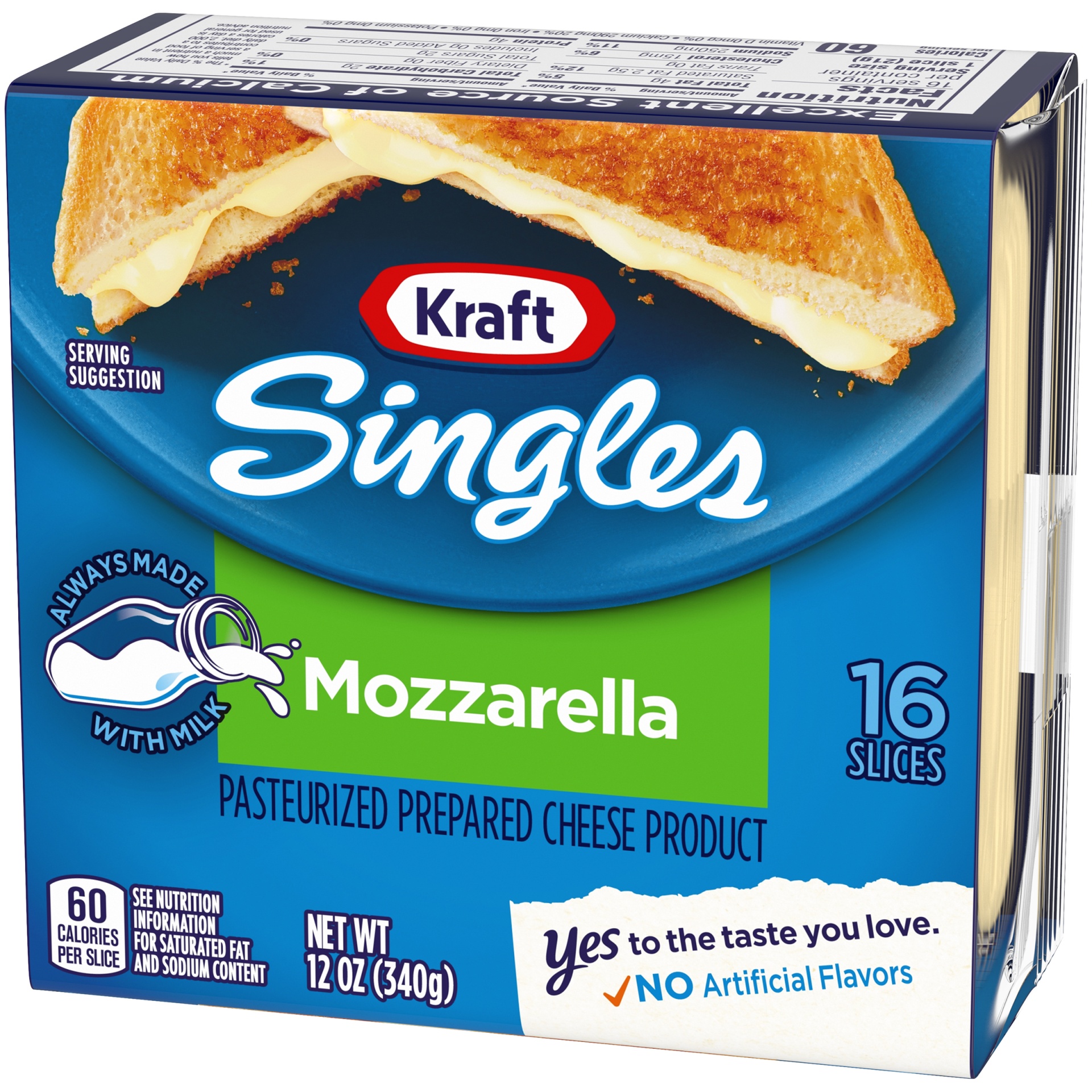 Kraft Singles Mozzarella Cheese Slices Pack 12 Oz | Shipt