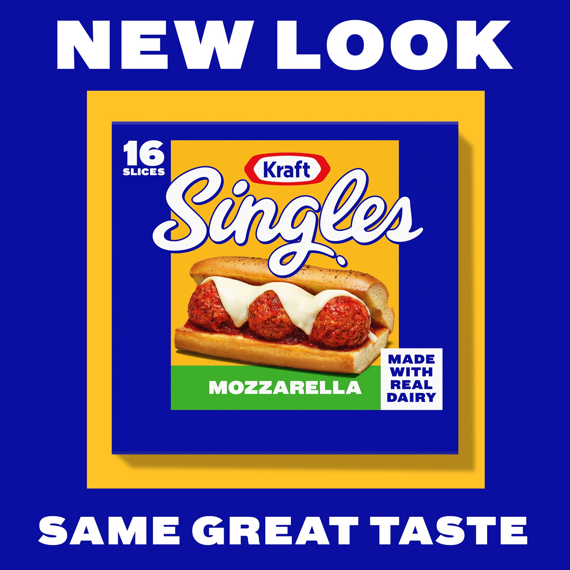 slide 5 of 5, Kraft Singles Mozzarella Slices, 16 ct Pack, 16 ct