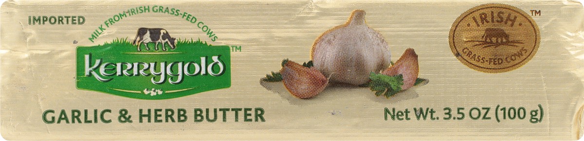 slide 7 of 9, Kerrygold Grass-Fed Pure Irish Garlic & Herb Butter Stick, 3.5oz, 3.5 oz