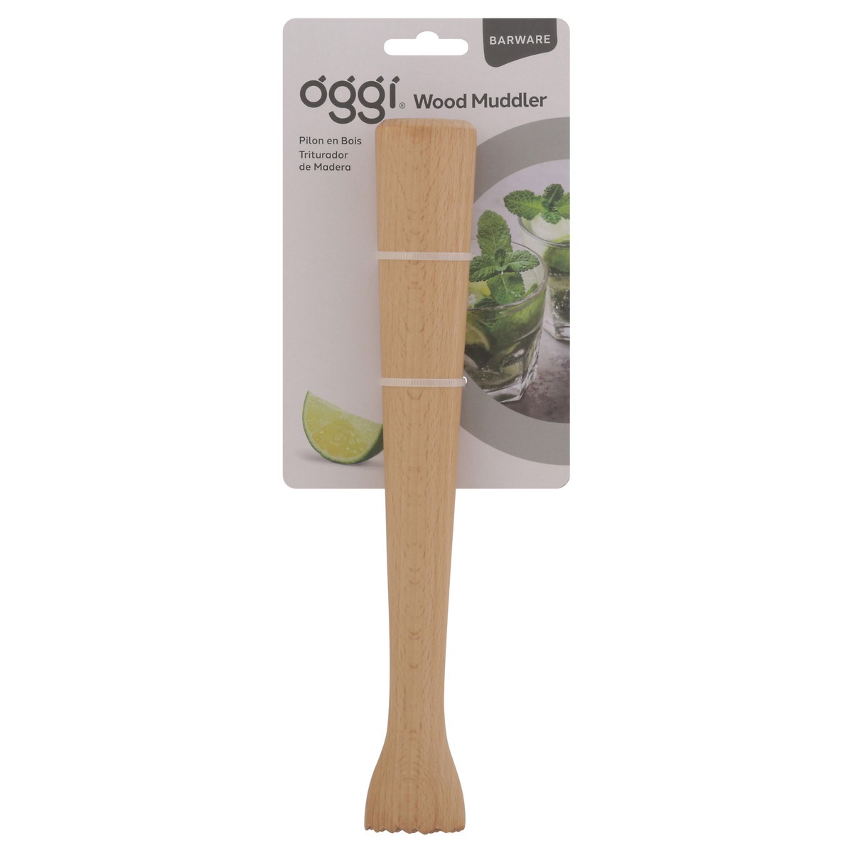 slide 2 of 11, Oggi Barware Wood Muddler 1 ea, 1 ct