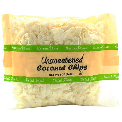 slide 1 of 1, Nature's Eats Unsweetened Coconut Chips, 5 oz