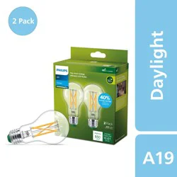 Philips 5-Watt A19 LED Light Bulbs - Daylight