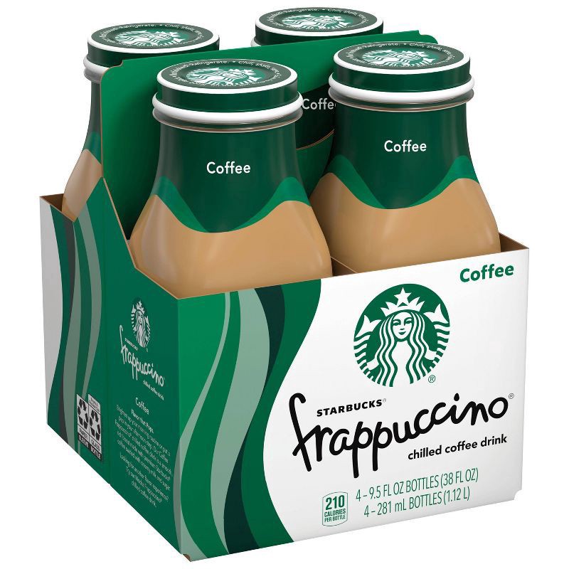 slide 1 of 9, Starbucks Frappuccino Chilled Coffee Drink Coffee 9.5 Fl Oz 4 Count Bottle, 38 oz