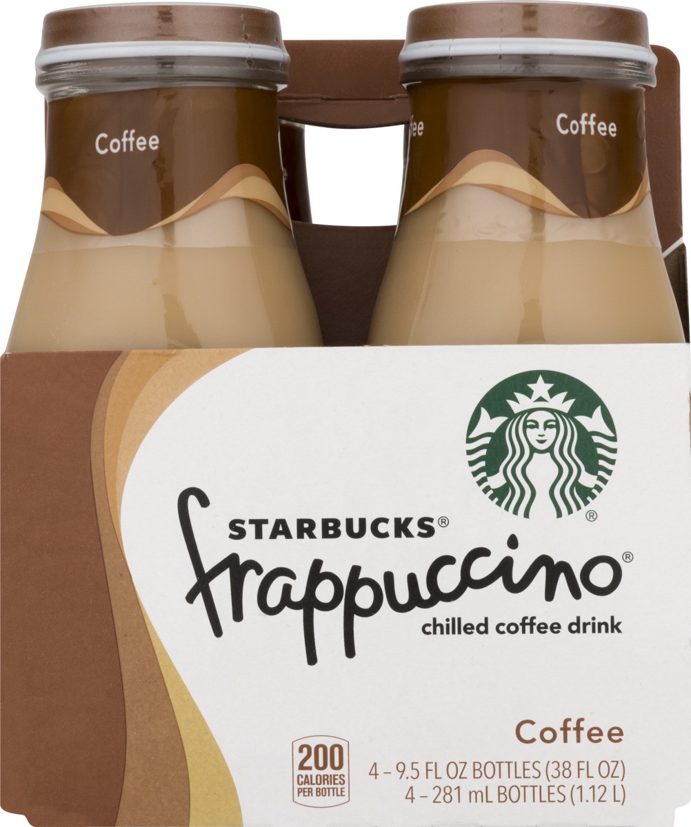 slide 3 of 9, Starbucks Frappuccino Chilled Coffee Drink Coffee 9.5 Fl Oz 4 Count Bottle, 38 oz