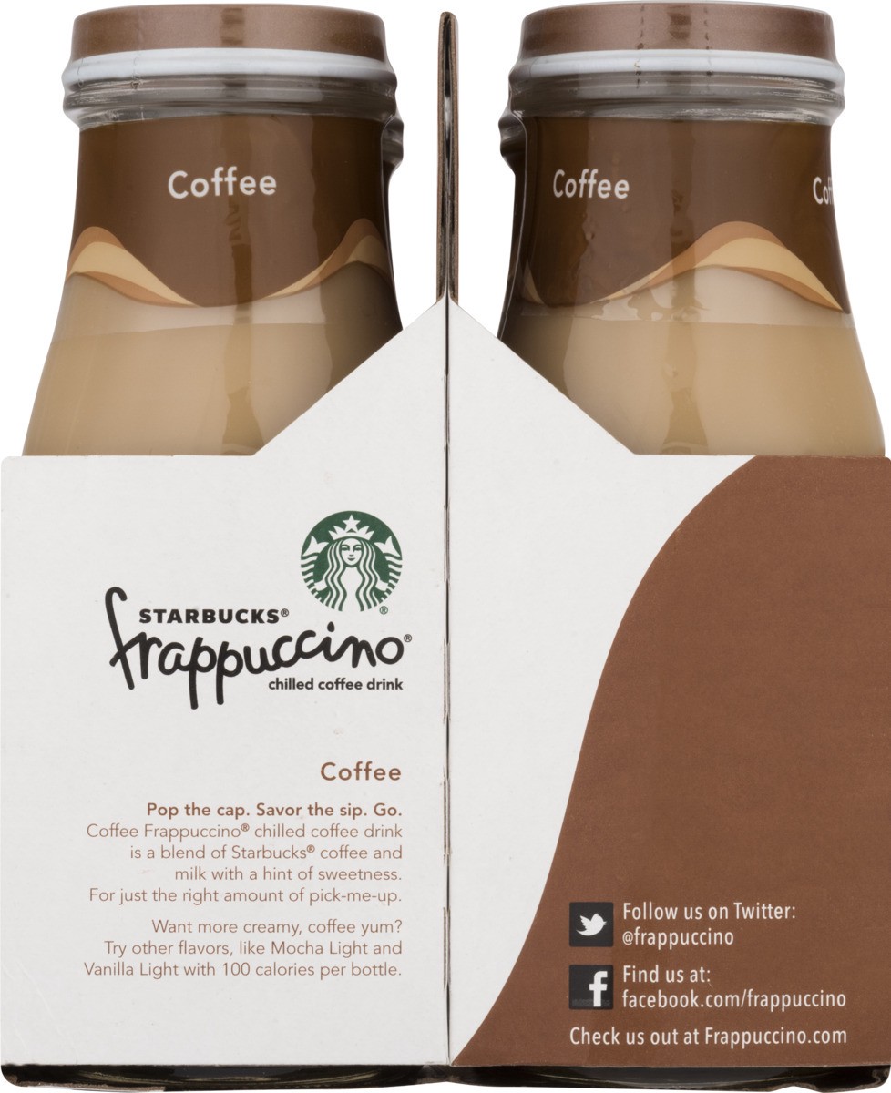 slide 8 of 9, Starbucks Frappuccino Chilled Coffee Drink Coffee 9.5 Fl Oz 4 Count Bottle, 38 oz