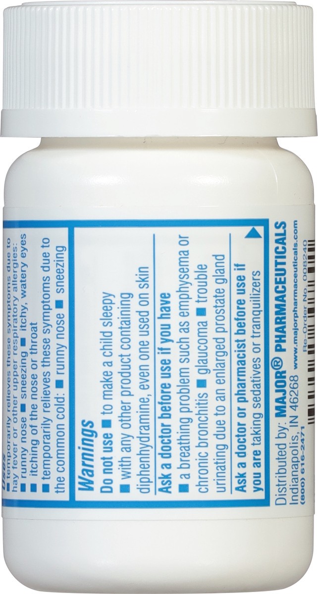 slide 4 of 13, Major 50 mg Banophen 100 Capsules, 50 mg, 100 ct