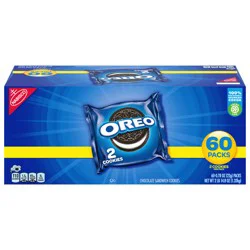 OREO Chocolate Sandwich Cookies, 60 Snack Packs (2 Cookies Per Pack)